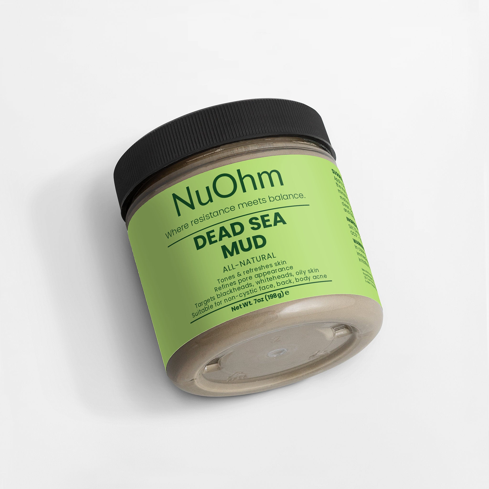 Dead Sea Mud Mask for Refreshing Skin - Natural Mineral-Rich Detox Treatment -NuOhm