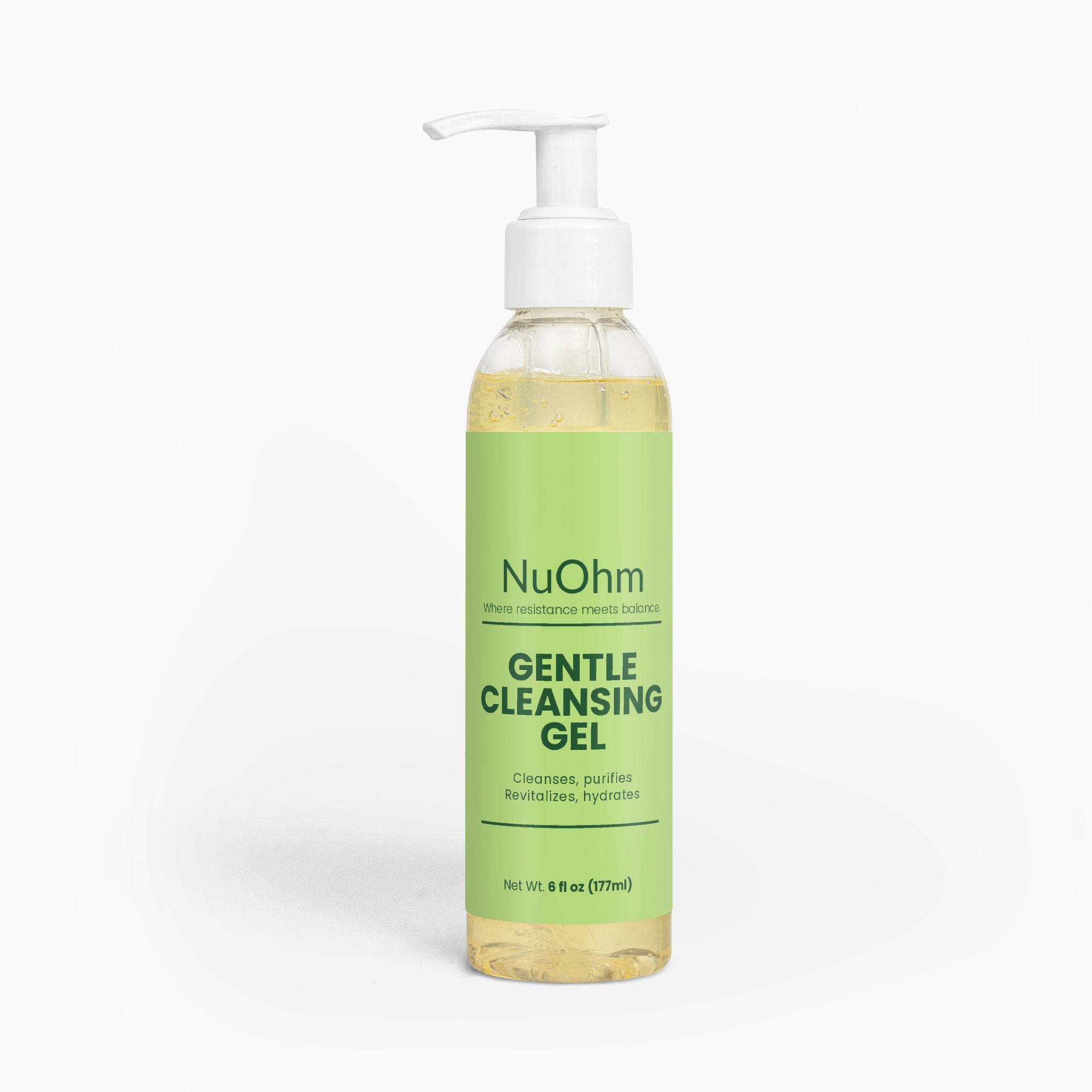 Gentle Gel Cleanser - Makeup Remover with Witch Hazel and Licorice Root, Oil-Free and Hydrating - NuOhm