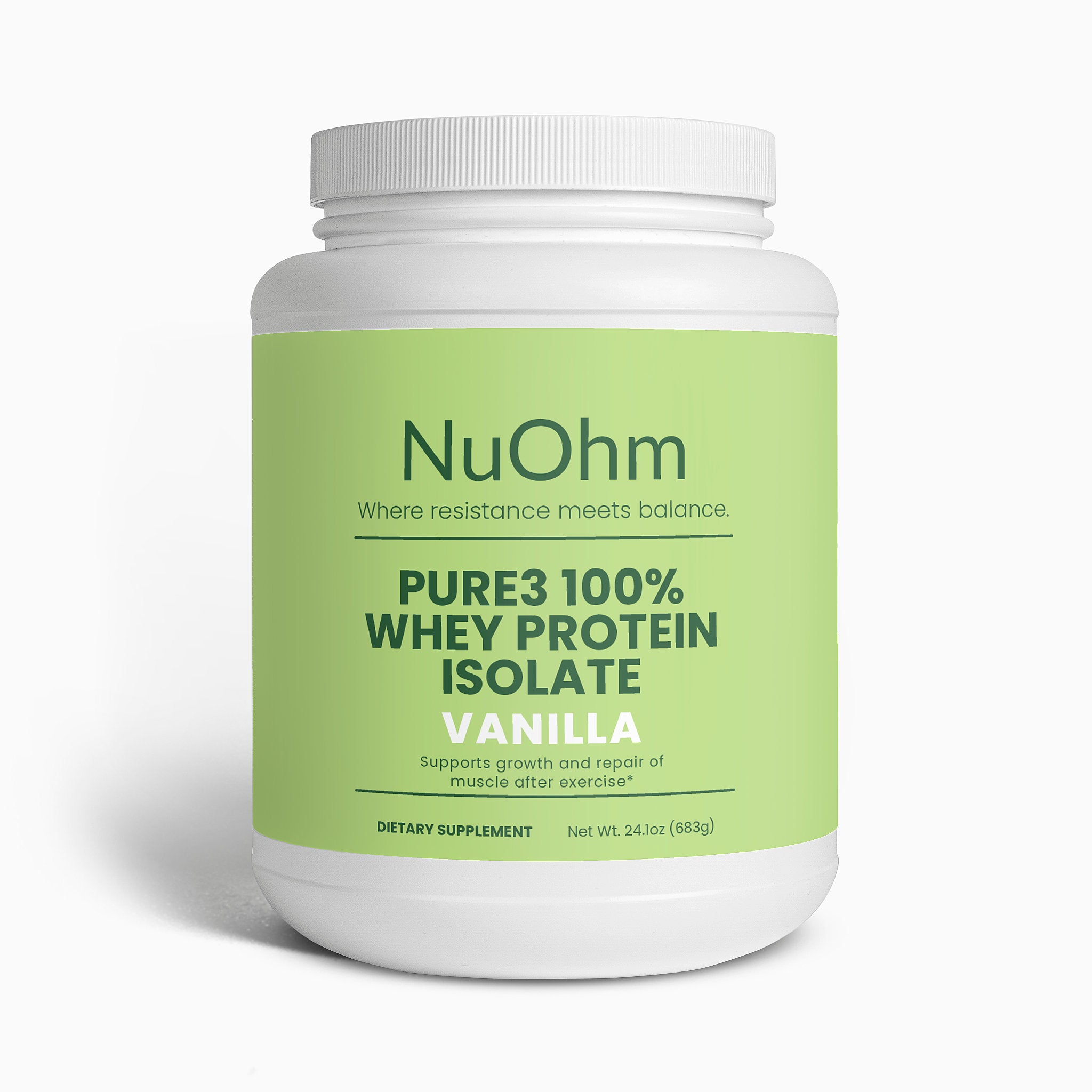 Pure3 100% of Protein From Whey Isolate (Vanilla) - NuOhm