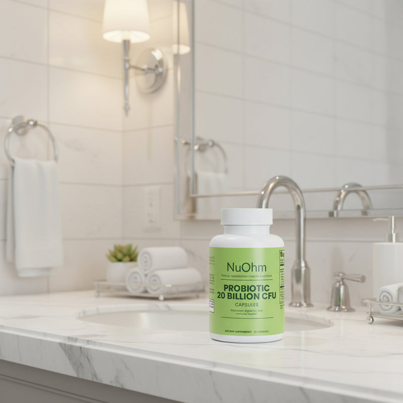 High-Potency Daily Probiotic for Gut Health & Balance. Support Flora, Digestion & Bowel Function.