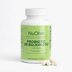 High-Potency Daily Probiotic for Gut Health & Balance. Support Flora, Digestion & Bowel Function - NuOhm