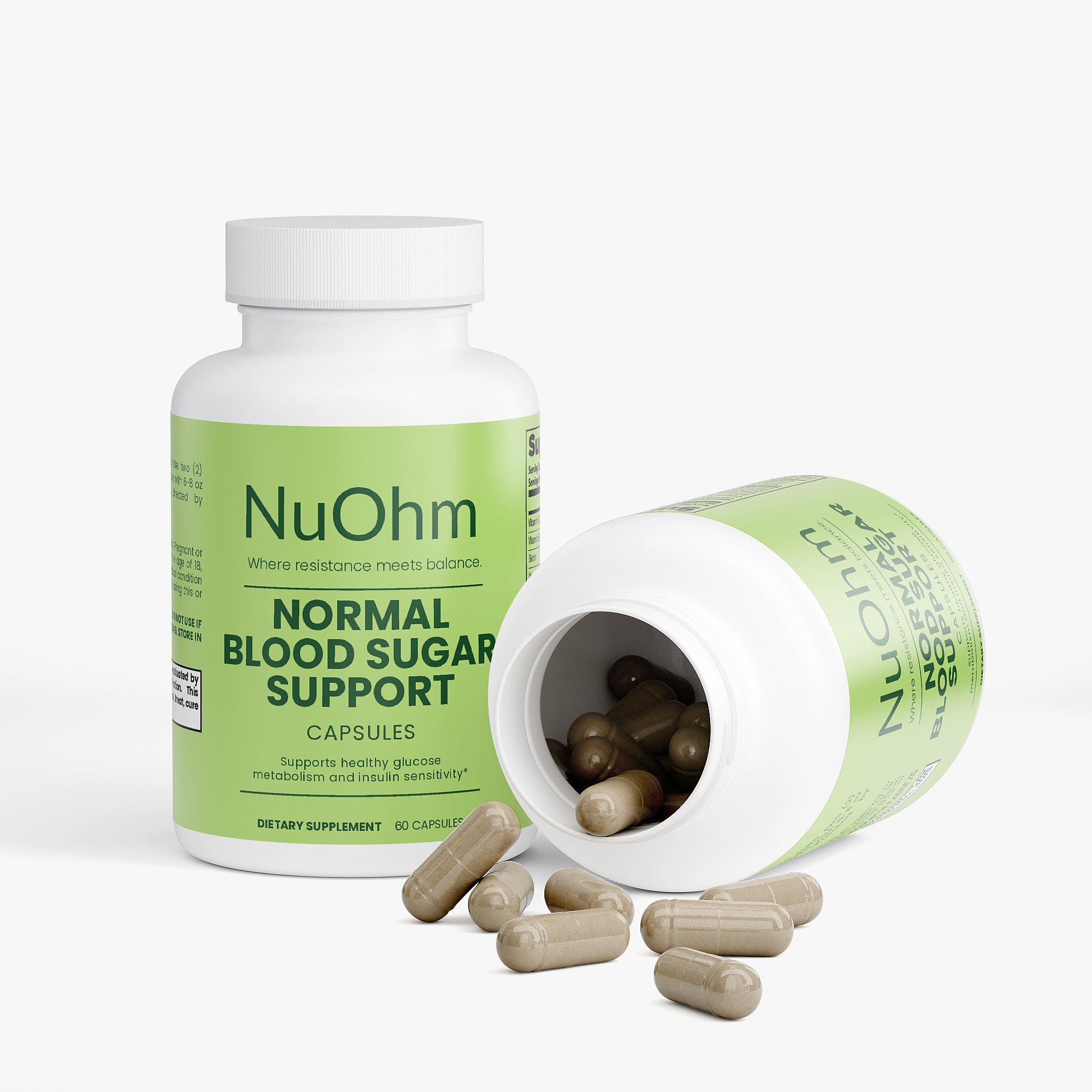 Blood Sugar Support with Bitter Melon, Cinnamon & Gymnema Sylvestre - NuOhm