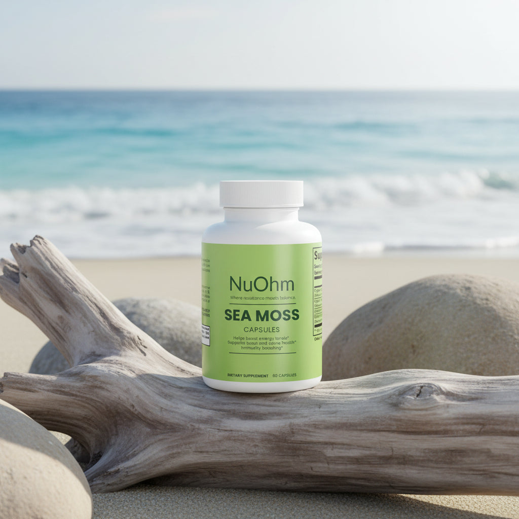 Sea Moss Trio: Bladderwrack & Burdock. Supports Wellness, Thyroid Function & Immune System - NuOhm