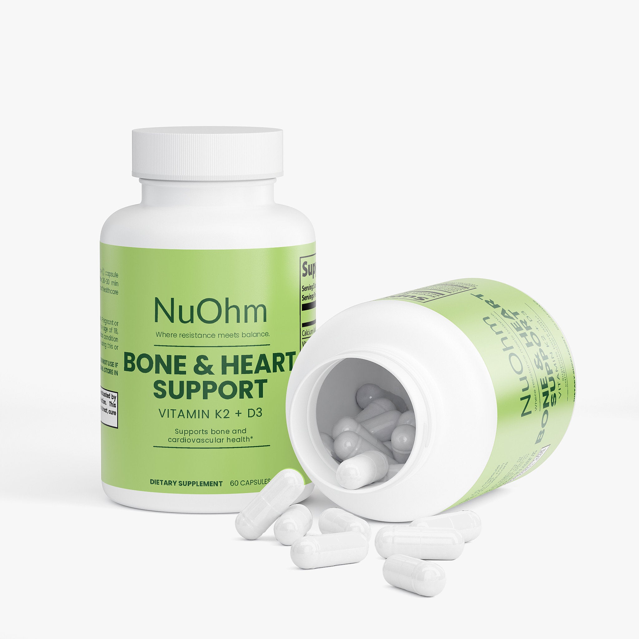 Bone & Heart Support - Vitamin D3 & K2 -NuOhm
