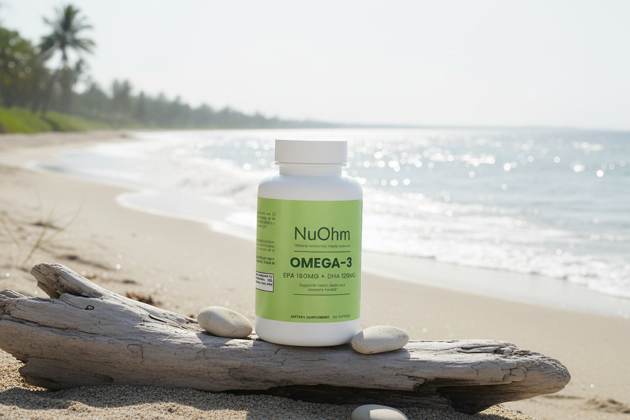Omega-3 Fish Oil - Heart, Brain, Vision & Joint Support - NuOhm
