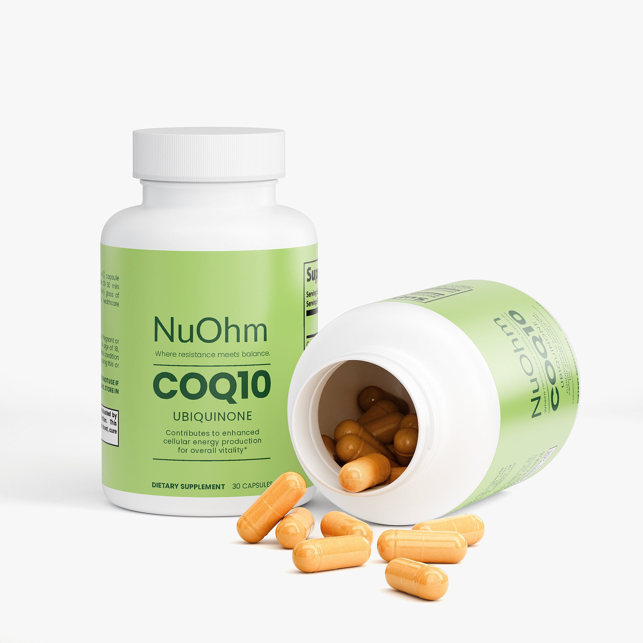 Powerful CoQ10 Ubiquinone Supplement - NuOhm