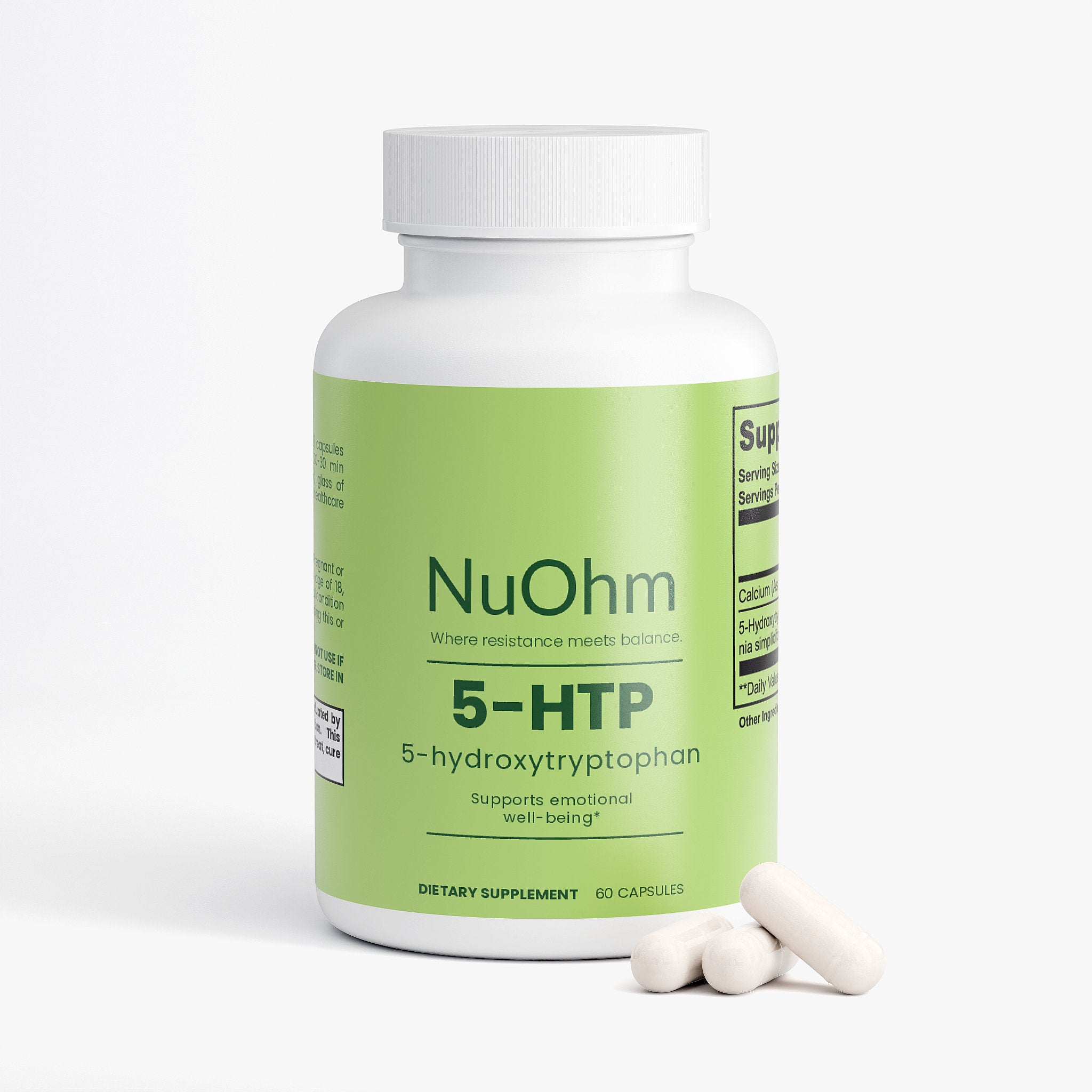Natural 5-HTP Mood Support for Emotional Balance - NuOhm