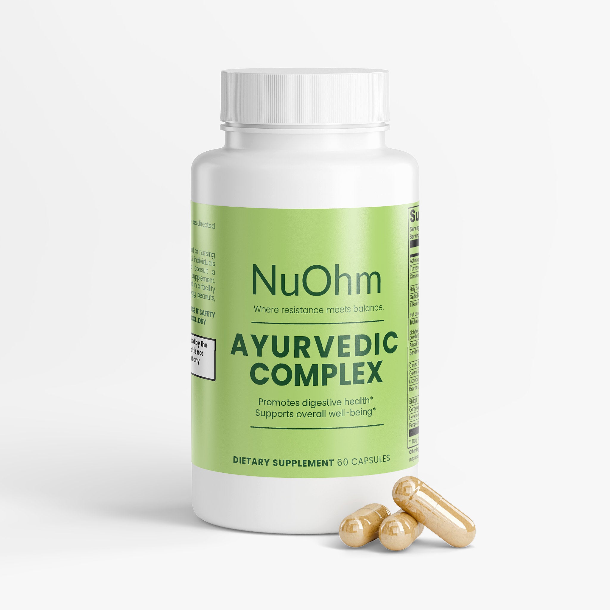Ayurvedic with Shilajit, Ashwagandha, Turmeric and more - NuOhm