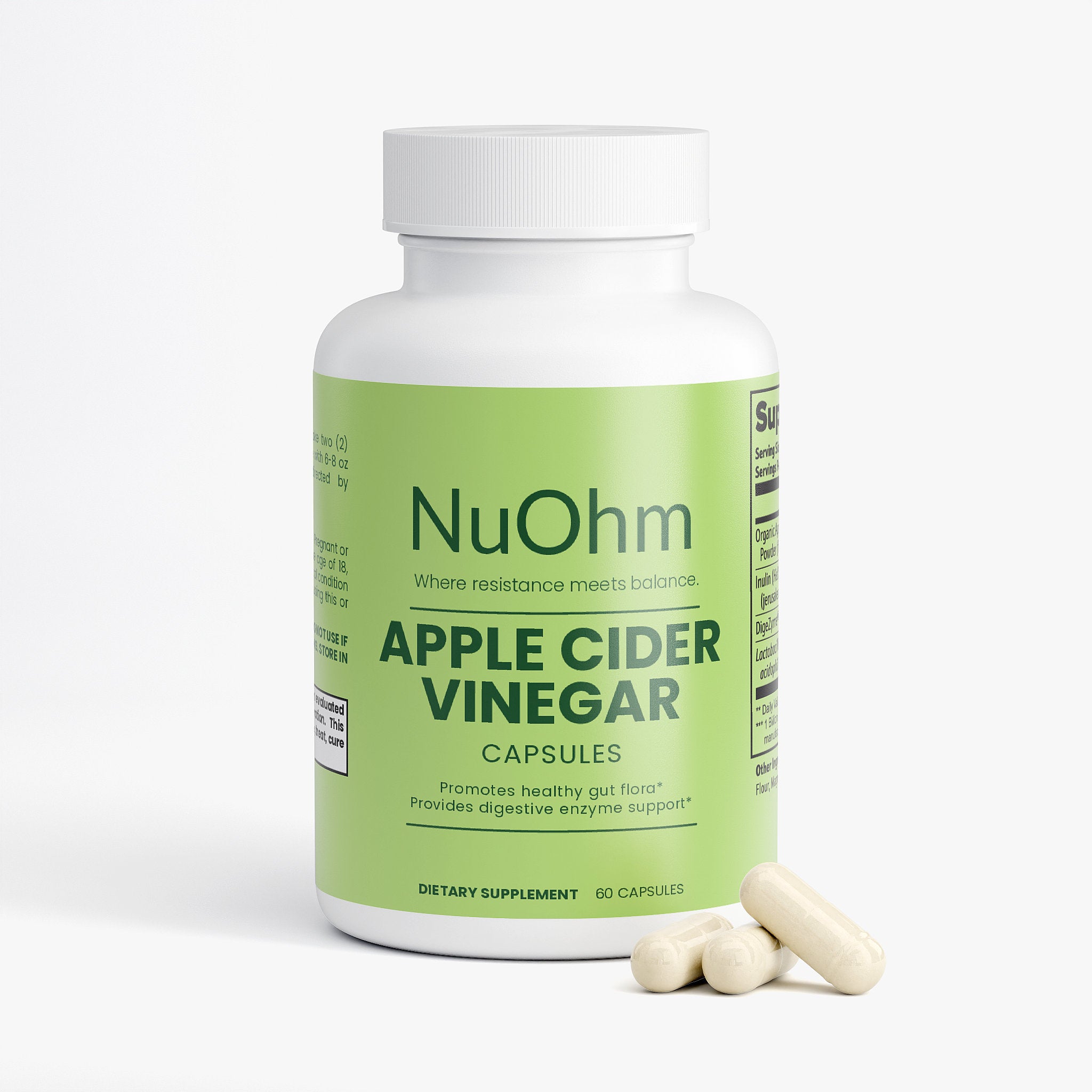 Potent Apple Cider Vinegar Capsules - NuOhm