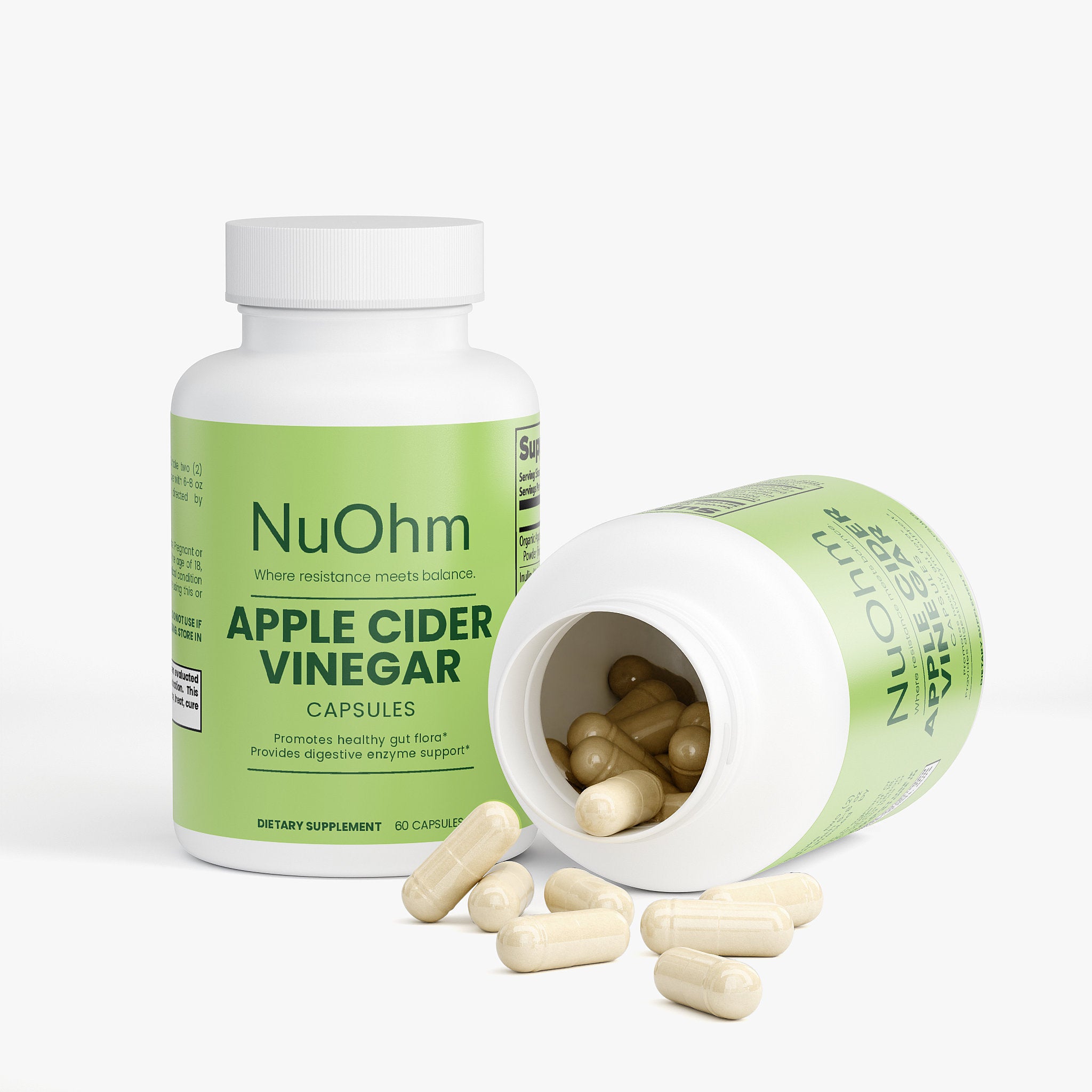 Potent Apple Cider Vinegar Capsules - NuOhm