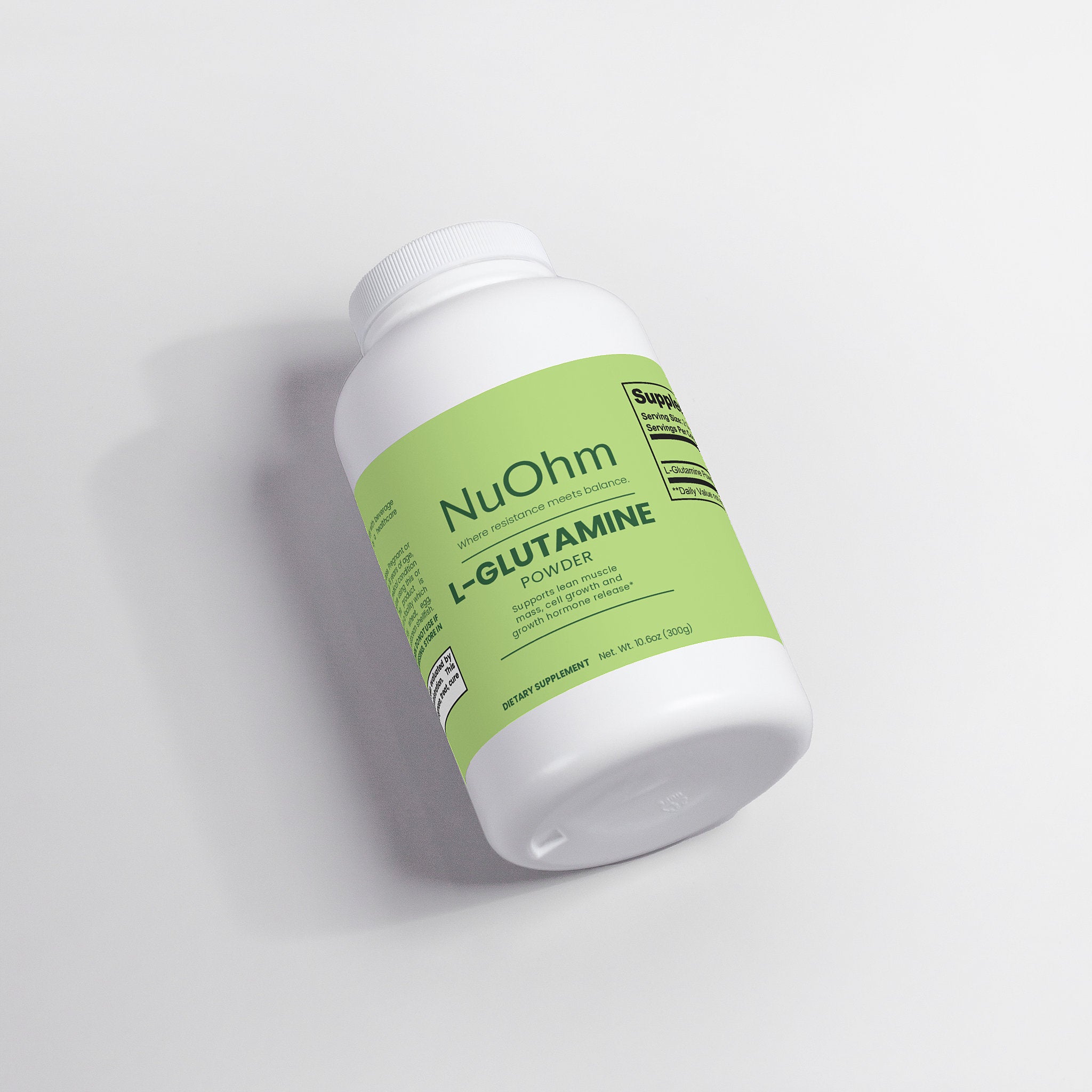 L-Glutamine for Gut & Muscle Support - NuOhm