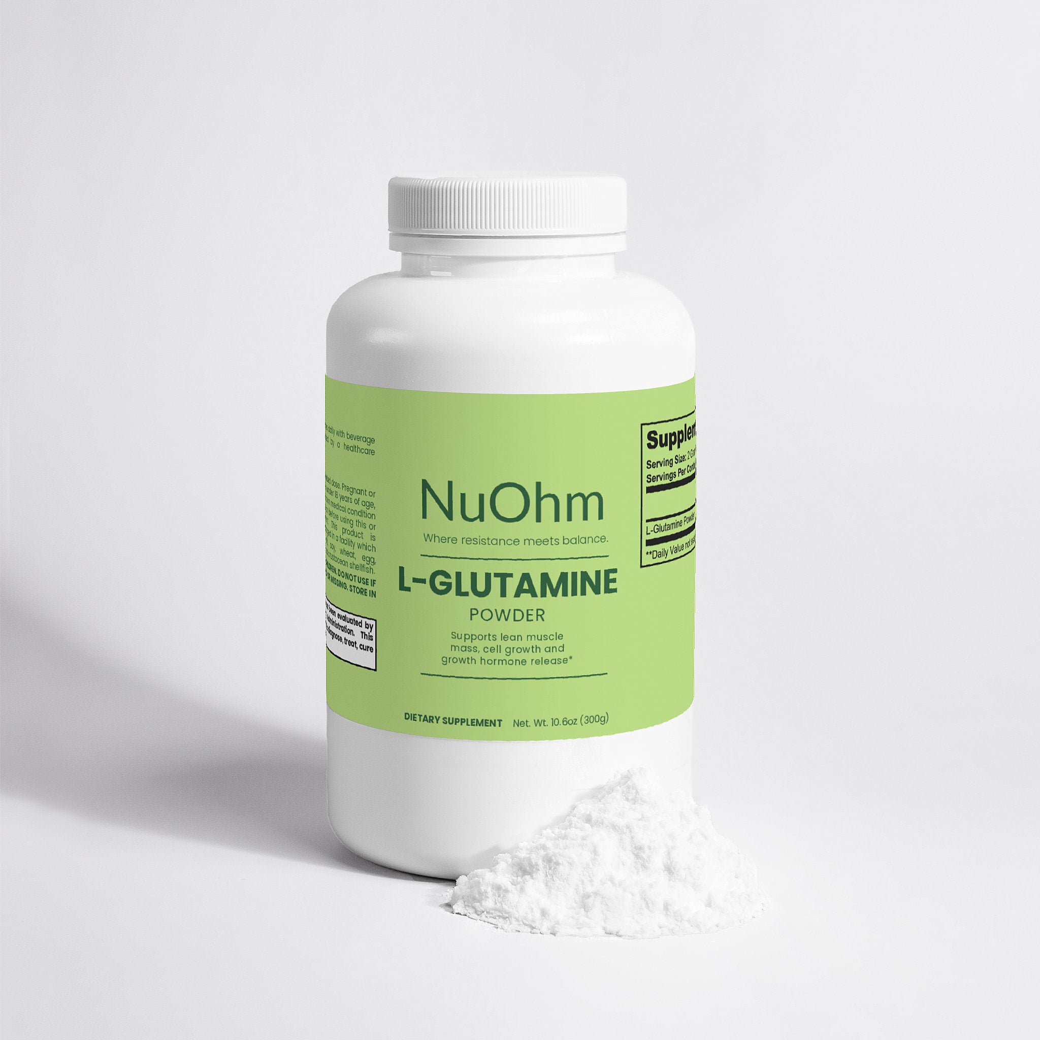 L-Glutamine for Gut & Muscle Support - NuOhm