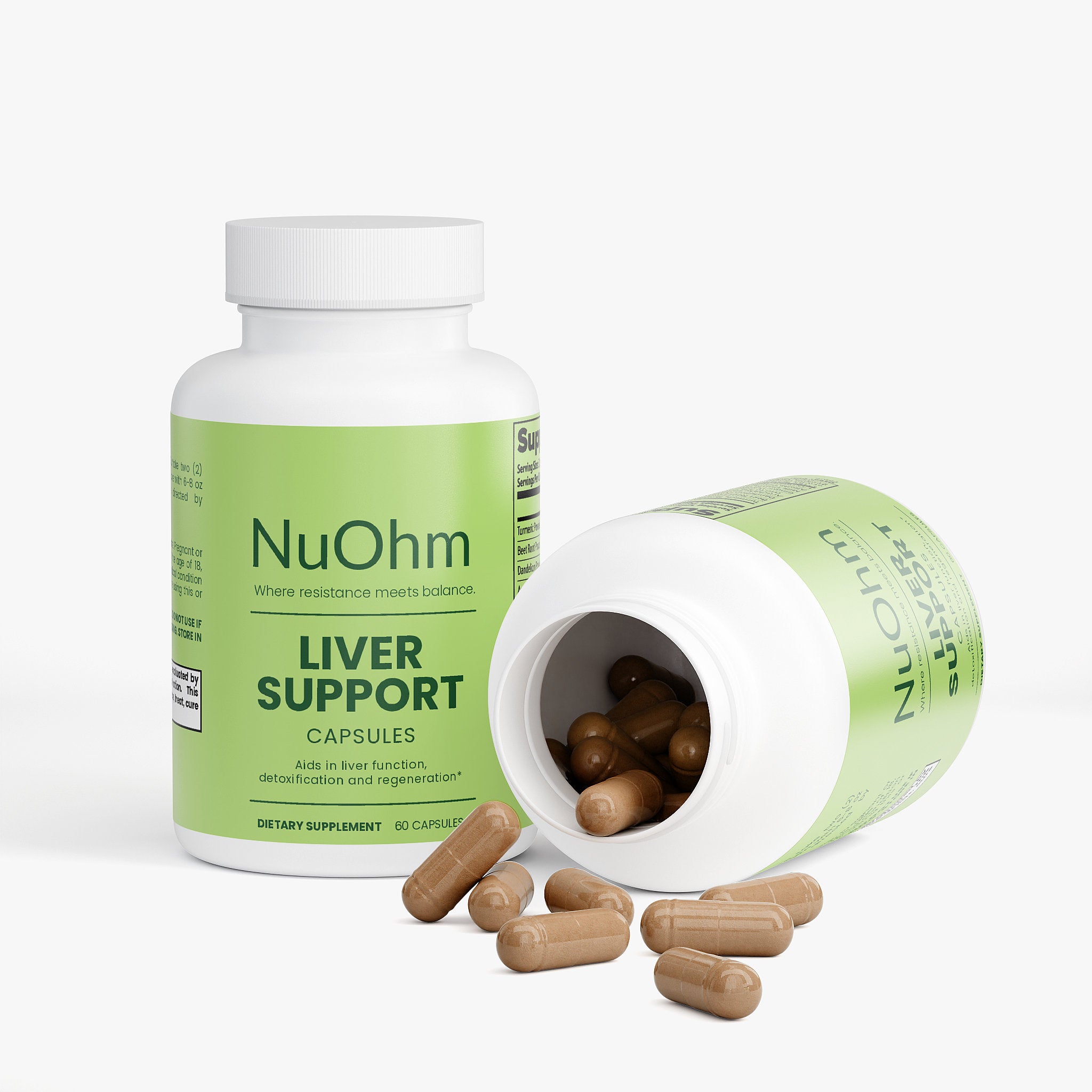 Liver Support formula with Milk Thistle, Turmeric & Beetroot - NuOhm