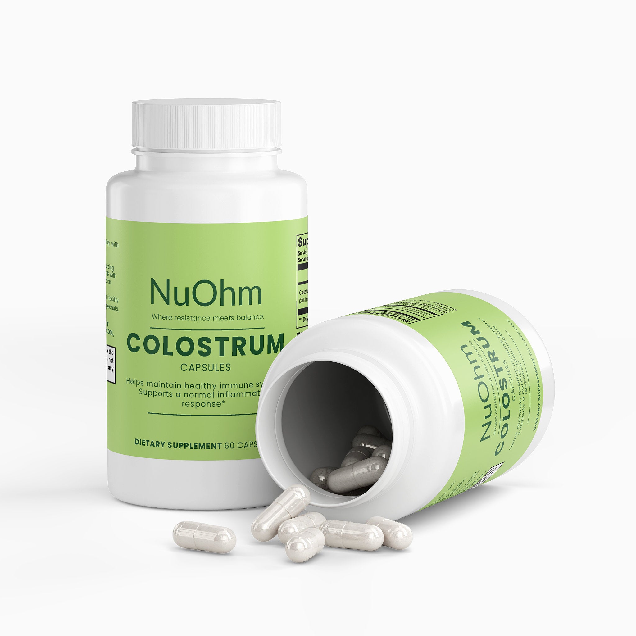 Premium Bovine Colostrum Capsules - NuOhm
