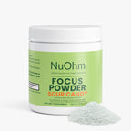 Focus Energy Powder (Sour Candy) - Sugar-Free with Caffeine, L-Theanine & Electrolyte - NuOhm