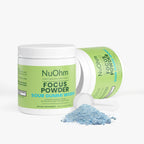 Focus Energy Powder (Sour Gummi Worm) - Sugar-Free with Caffeine, L-Theanine & Electrolyte - NuOhm
