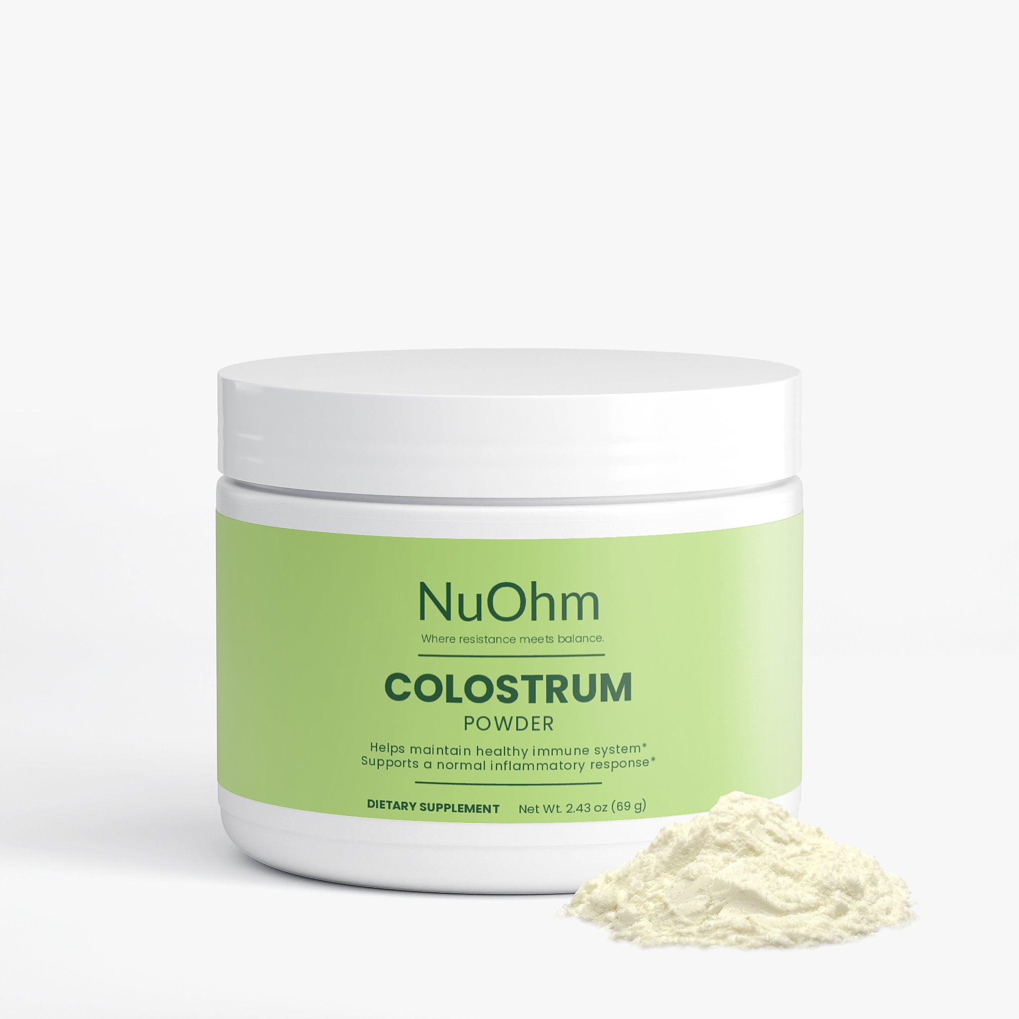 Premium Bovine Colostrum Powder 2300mg - Support Immune Health & Digestion - Active Recovery Support - NuOhm