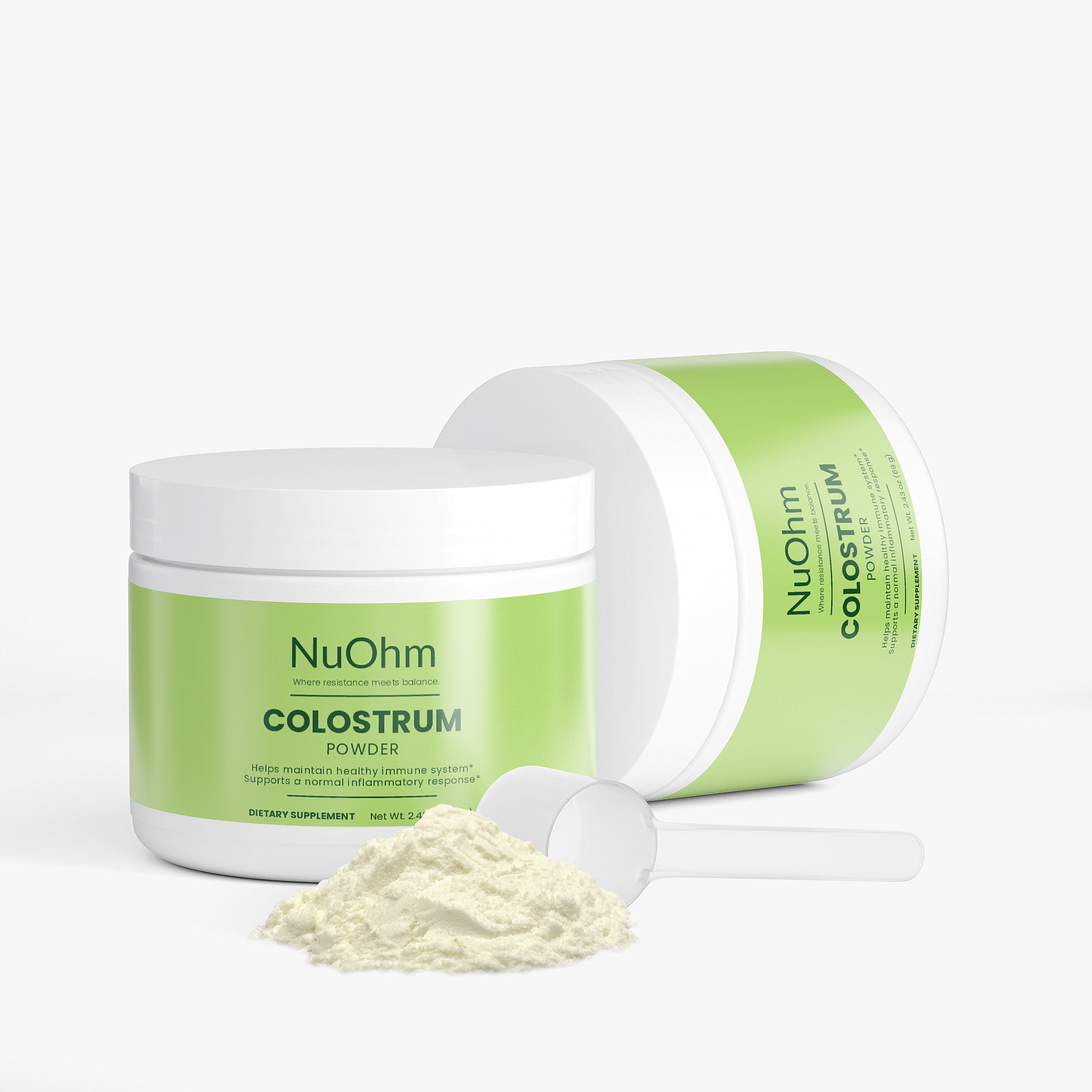 Premium Bovine Colostrum Powder 2300mg - Support Immune Health & Digestion - Active Recovery Support - NuOhm