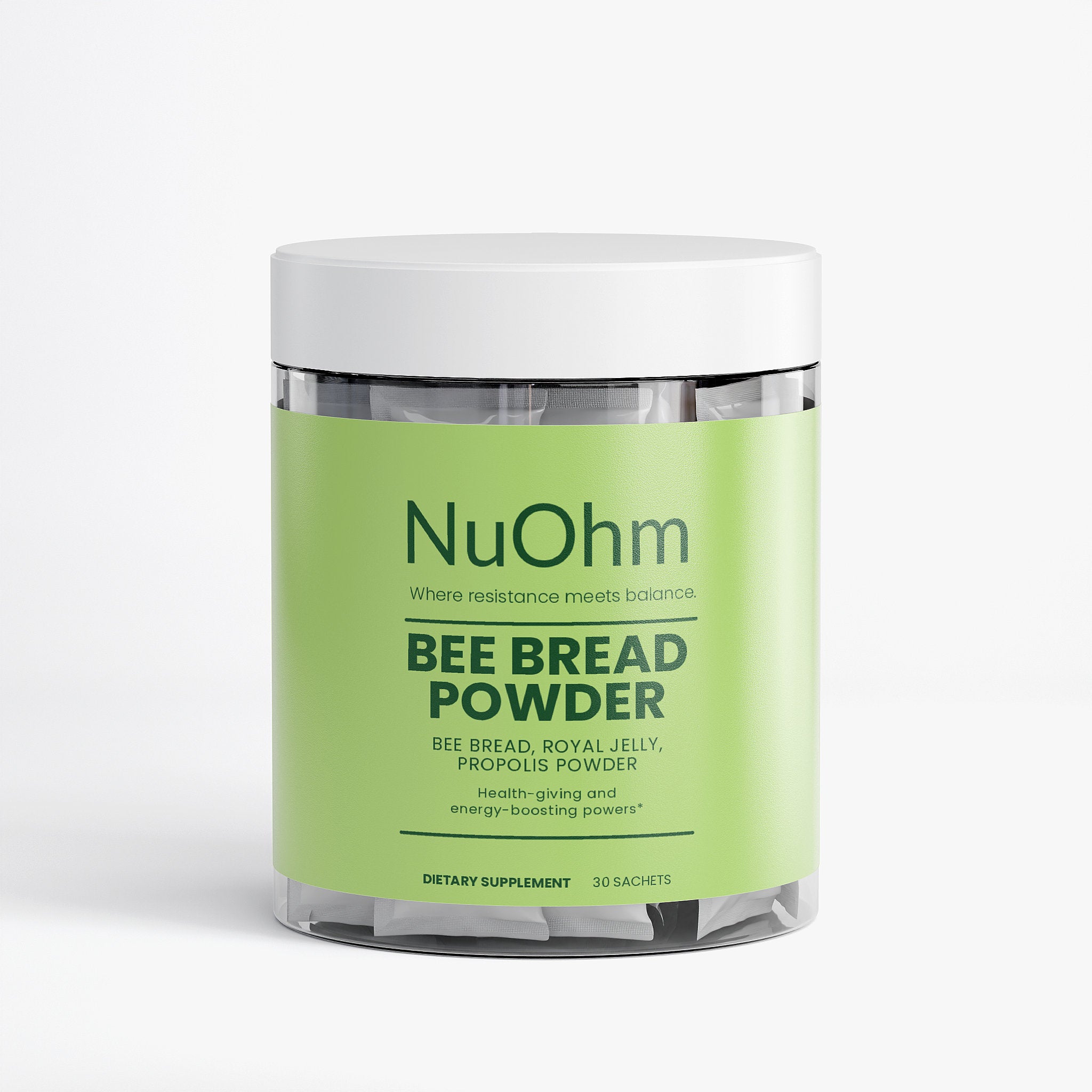 Bee Pearl Powder - Supercharge Your Morning with Nature's Trio - Bee Bread, Royal Jelly & Propolis - NuOhm
