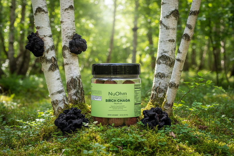 Nutrient-rich Birch Chaga Truffles - Antioxidant-packed, mineral-enriched superfood
