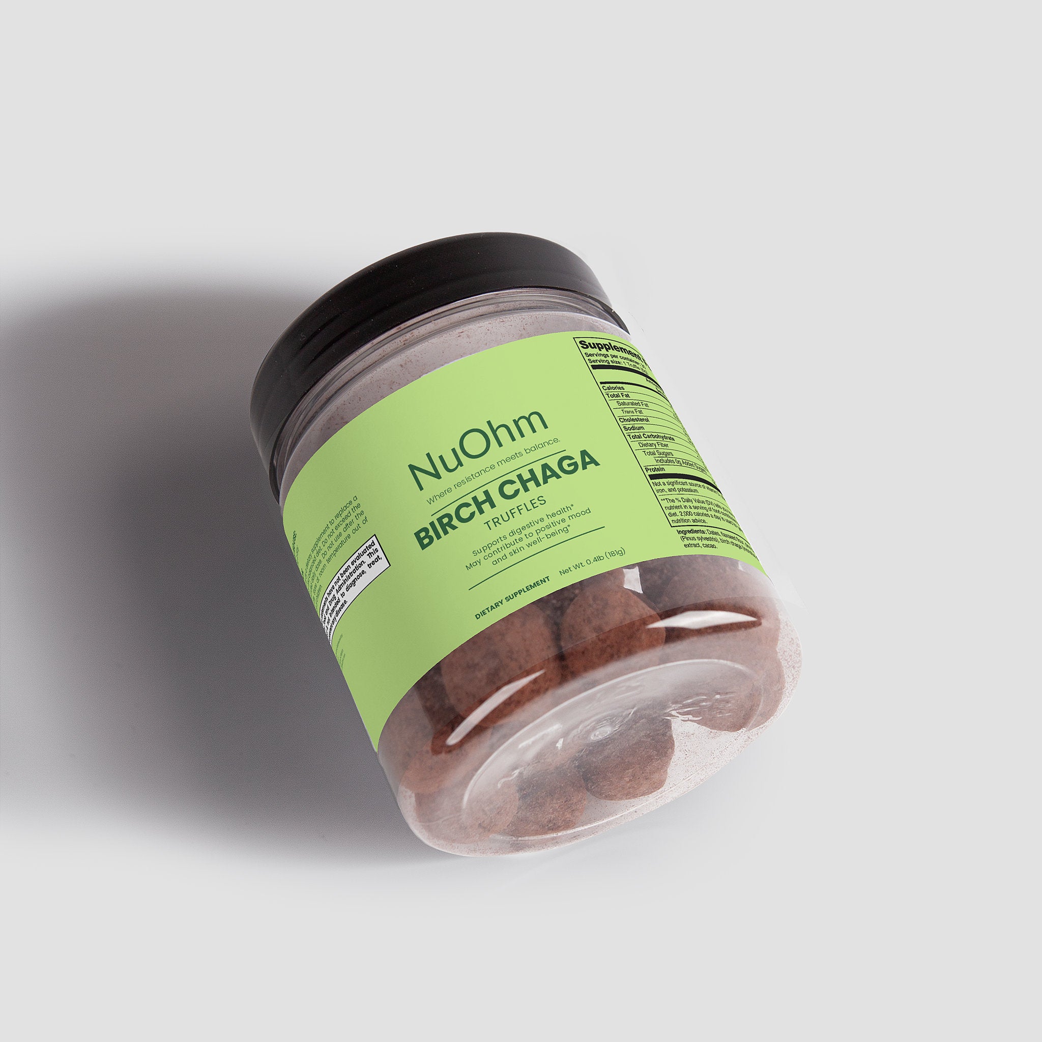 Nutrient-rich Birch Chaga Truffles - Antioxidant-packed, mineral-enriched superfood - NuOhm