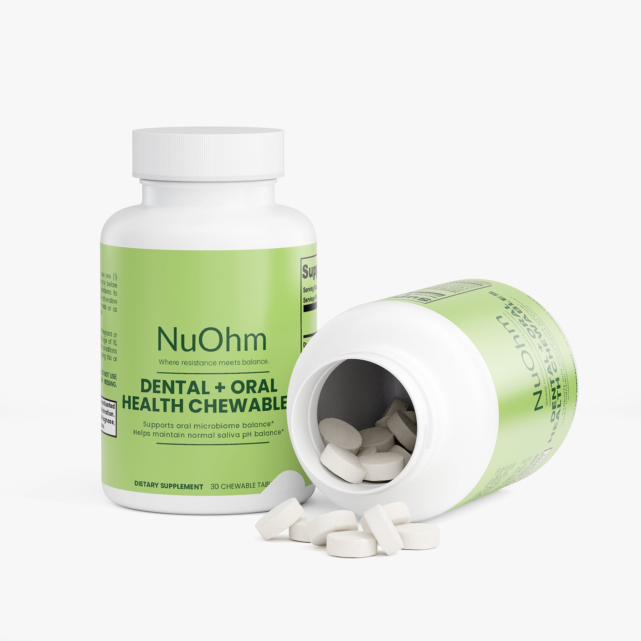 Oral Health Probiotic & Calcium Formula. Supports Strong Teeth and Fresh Breath - NuOhm