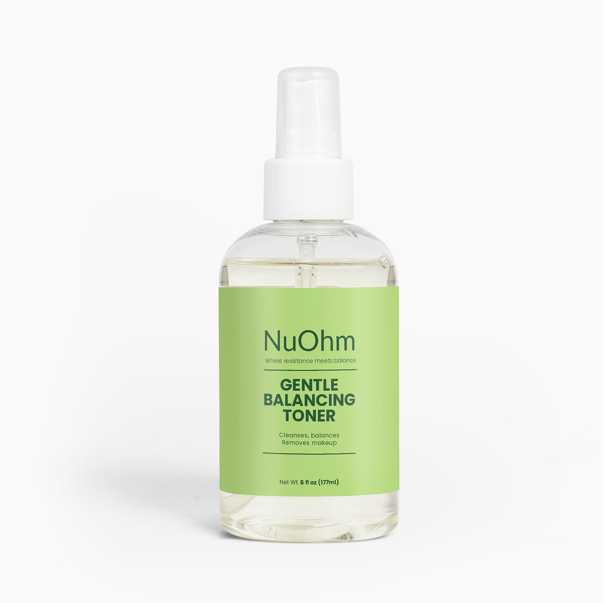 Green Tea & Chamomile Balancing Toner - Sensitive Skin Types - NuOhm