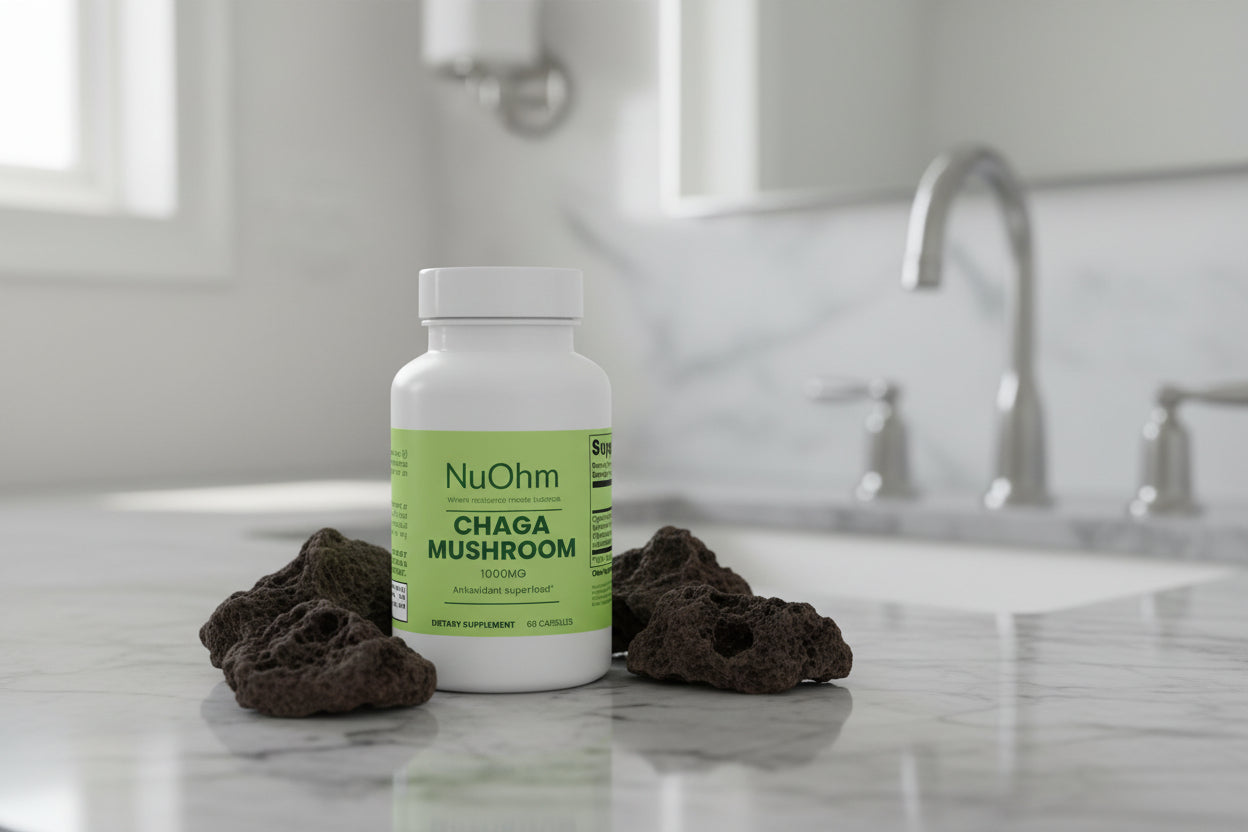 Chaga Bioactive Capsules - Wellness Support & Antioxidant - NuOhm