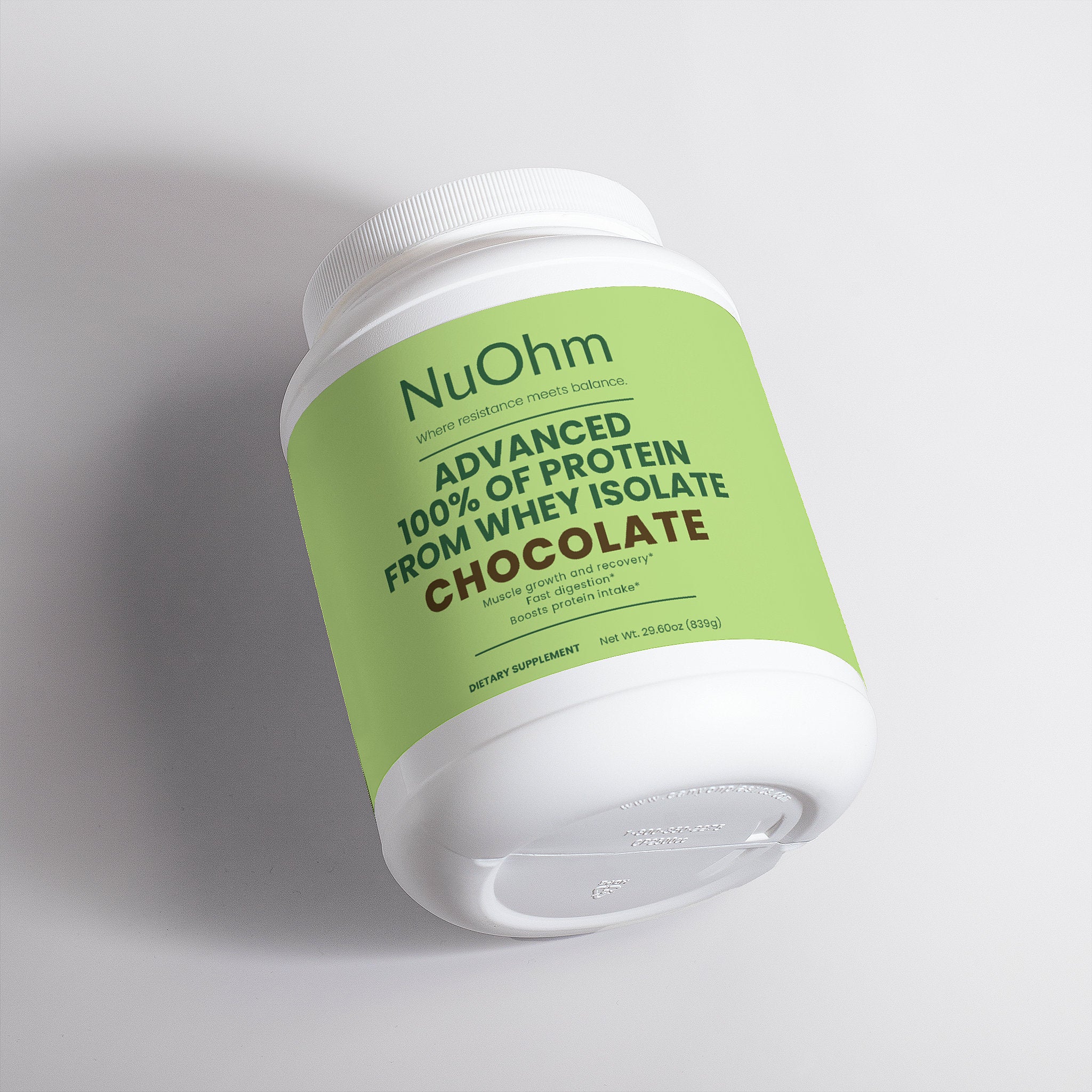 Advanced 100% of Protein from Whey Isolate (Chocolate) - NuOhm