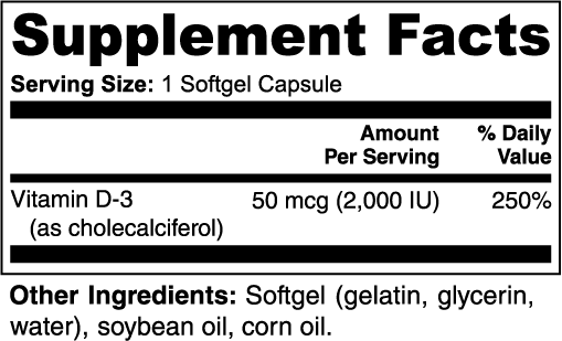 High-Quality Vitamin D3 for Supporting Bone, Mood & Vitality - Immune & Muscle Support - NuOhm