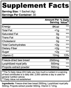 Bee Pearl Powder - Supercharge Your Morning with Nature's Trio - Bee Bread, Royal Jelly & Propolis - NuOhm