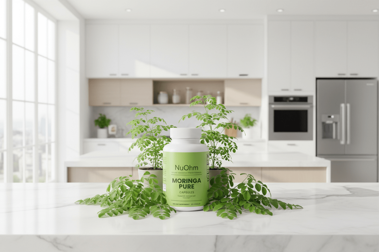 Drumstick Tree Essence - Pure Moringa Oleifera Leaf Capsules - NuOhm