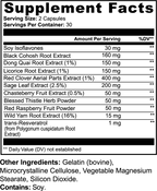 Feminine Wellness Support - Dong Quai, Black Cohosh, Red Clover, Sage Leaf, Chasteberry - NuOhm