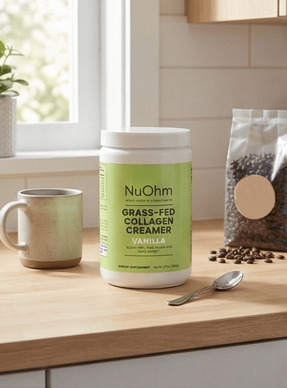 Grass - Fed Collagen Creamer (Vanilla) - NuOhm