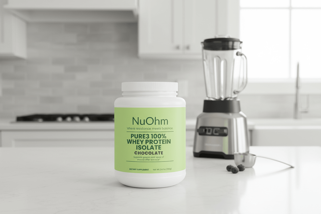 Pure3 100% of Protein From Whey Isolate (Chocolate) - NuOhm